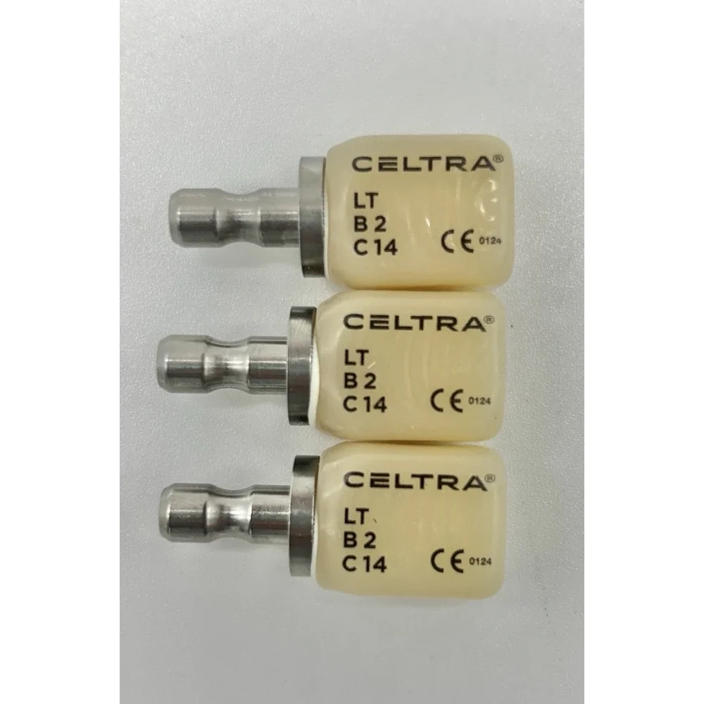 Dentsply Sirona Celtra Duo LT B2 C14 CAD CAM Dental Blocks 3 Pack